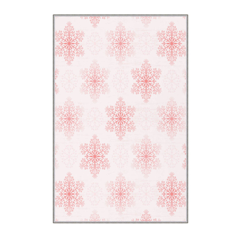 Stylish Hall Carpet, 2.6 x 6.6 Feet, 1% Polyester, .3 in Pile Height | Antibacterial, Non-Slip PVC Felt Dot Underside | 3D Digital Print, Machine Washable, Ideal for Entryway & Living Spaces
