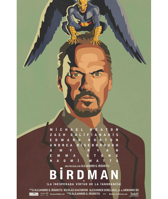 Birdman, 40" H x 27" W