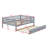 Wood Daybed With Trundle And Fence Guardrails-1255927858