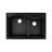 Quartz Luxe 33" L x 22" W Double Basin Drop-In Kitchen Sink with Aqua Divide-18959085