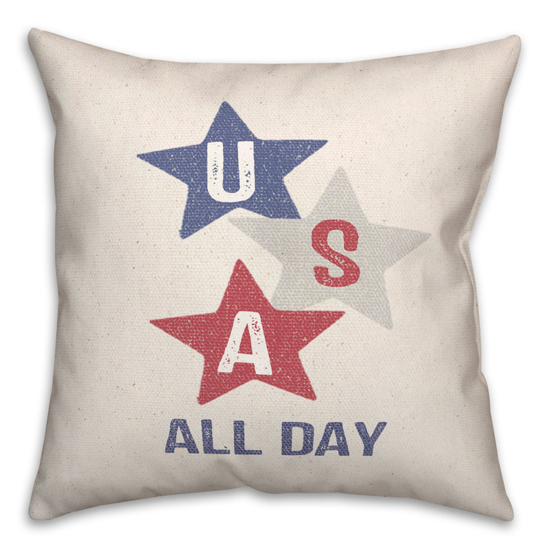 Reversible Throw Pillow, 16" x 16"