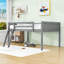 Lit mezzanine bas en bois avec échelle, l'échelle peut être placée à gauche ou à droite-1129505016-1129505017