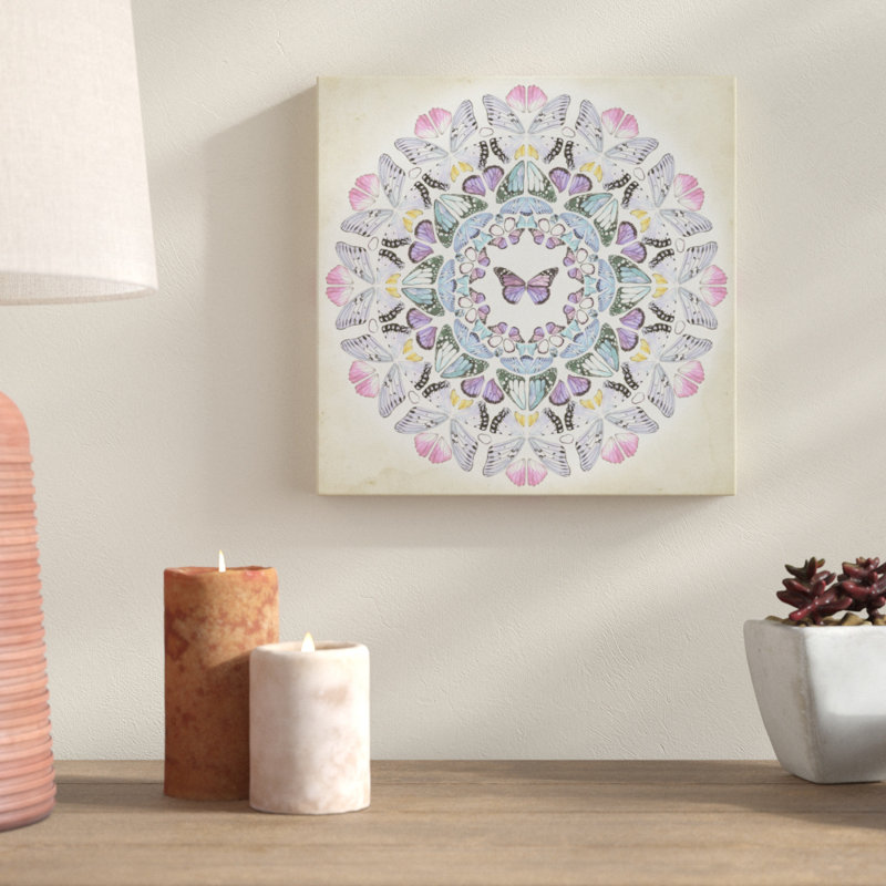 Prosperity Mandala I by Melissa Wang - Wrapped Canvas Painting, 30cm H x 30cm W