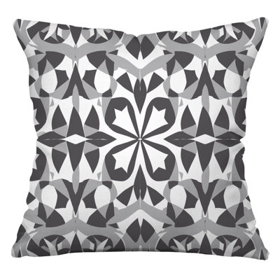 Cotton Blend Reversible Throw Pillow