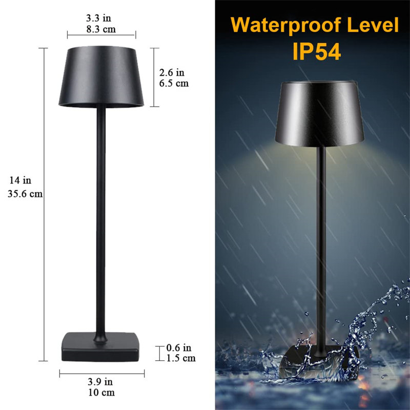 Lahela Metal Table Lamp, Black