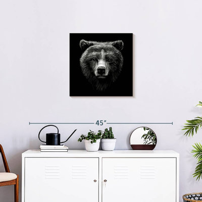 Visage d'un grizzly de Brampt