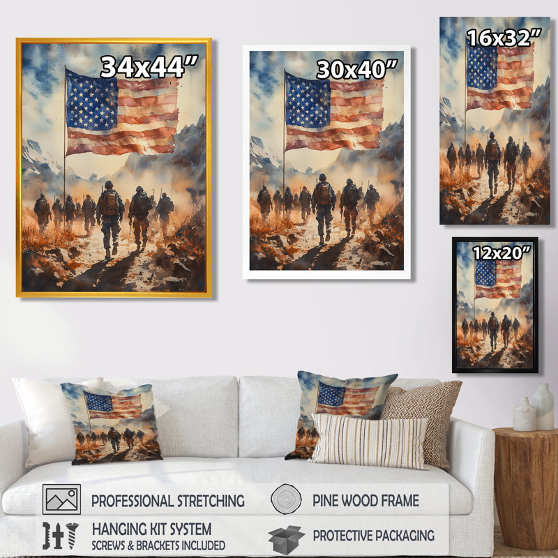 Art mural sur toile, "Memories Of With retiral From Harper I", Noir, H 20 po x l 12 po