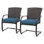 Gamallo Premium All-Weather Wicker Outdoor Dining Armchair with Cushion-2116468694