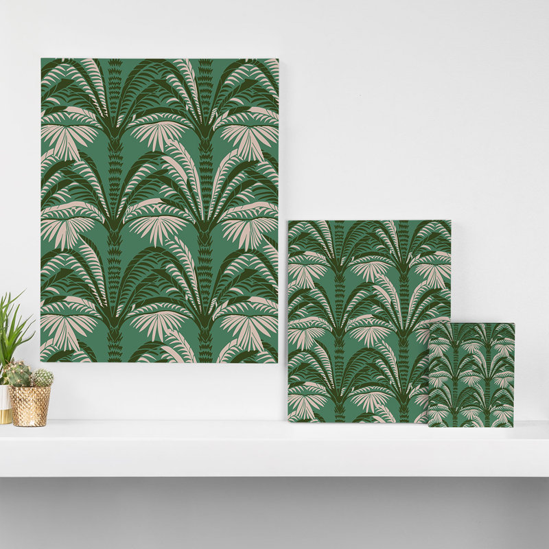 «Holli Zollinger OASIS JADE», reproduction d'art encadrée, H 10 po x l 8 po x P 1,25 po, Toile tendue