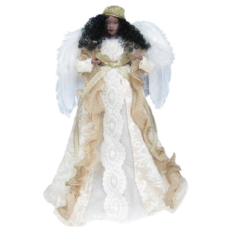 14'' Handmade Fabric Religious & Spiritual Tree Topper