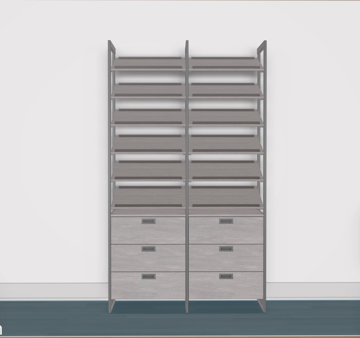 https://assets.wfcdn.com/im/93152601/compr-r85/2457/245764180/california-closets-the-everyday-system-48inw-x-87inh-54-pair-shoe-rack-with-6-drawer-cabinet.jpg