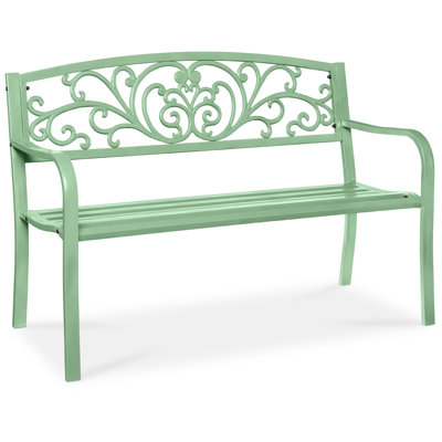 Banc de jardin en acier pour l'extérieur