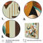 «Midcentury Minimal Geometric In Retro Colors», reproduction d'art sur toile Lotus-94138295-94138296