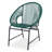 Nusa Outdoor Patio Wicker Chair,Pe Rattan & Iron Frame, Set Of 2-418109768