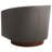 Bennett Vegan  Leather Swivel Barrel Chair-105831746