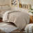 Bedsure Twin/Twin-XL 2-in-1 Comforter Set with Detachable Fluffy Blanket – Beige SnapTech Design Bed-in-a-bag, All-Season Bedding Set(Set of 4) for Dorm Room-120798832-126016533