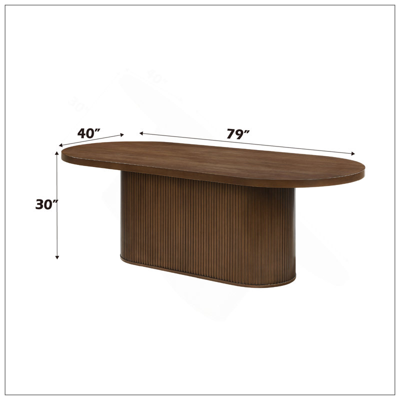Gamarya Oak Finish Dining Table