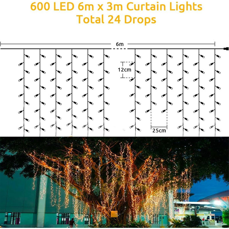 Annalease 600cm LED Indoor / Outdoor String Lights