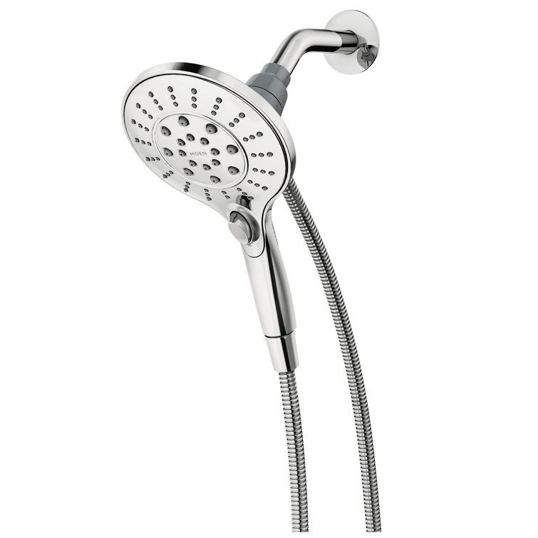 5.5-Inch Handheld Showerhead With Magnetic Docking, 6 Settings