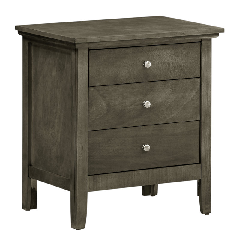 Bedroom End Tables Modern Nightstand End Table Bed Side Table Night Table, Gray