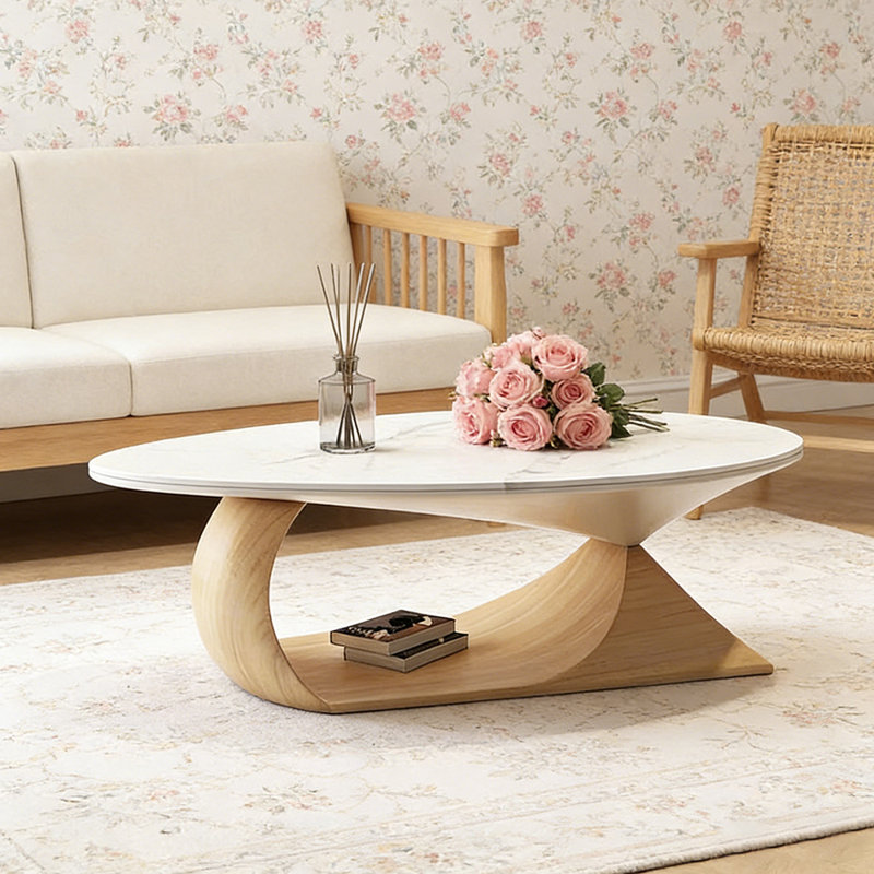 Table basse Luxury, Brun, H 15,74 po x L 47,24 po x l 31,49 po
