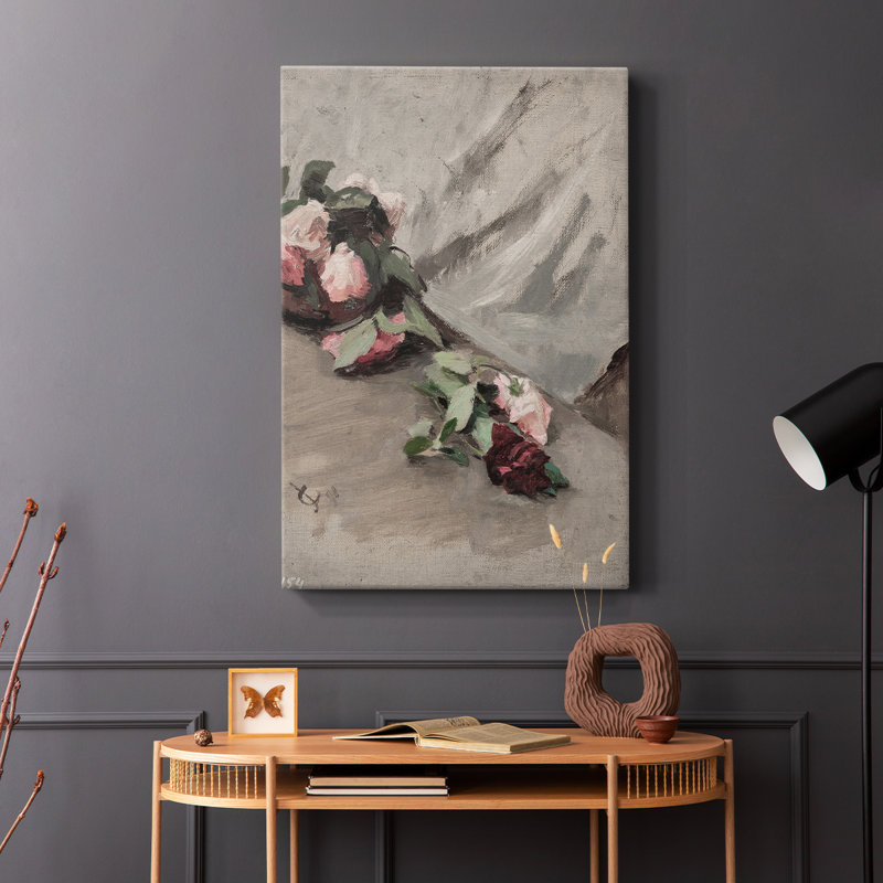 Imprimé floral rétro CCL XXXII - galerie Cavas, H 36 po x l 24 po