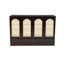 Grand lit escamotable, armoire-lit en bois de pin avec centrale électrique et panneau de décoration en rotin-507387961