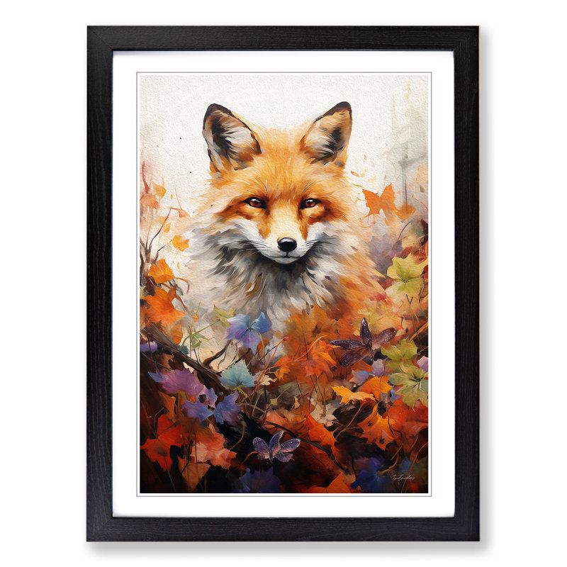 Single Picture Frame Print on Wood, 46cm H x 34cm W, Black Framed