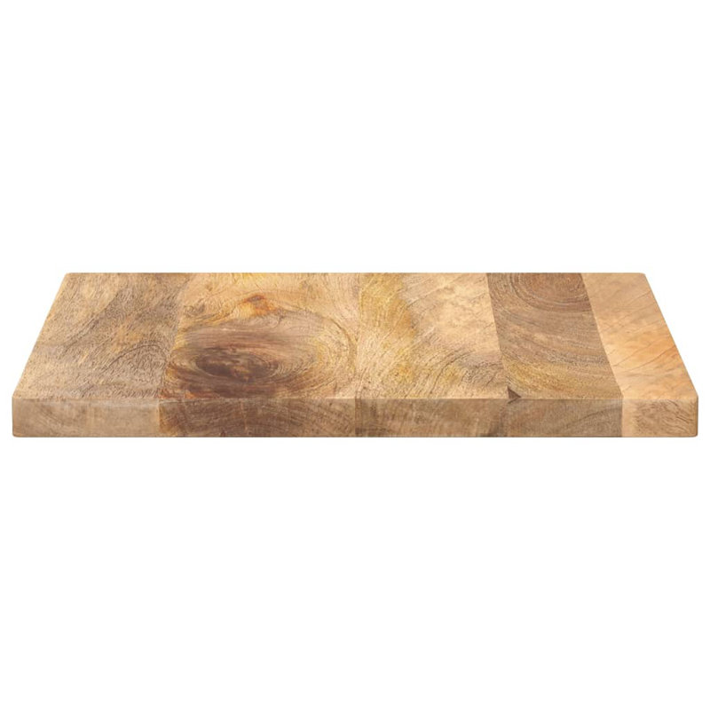 Table Top Solid Wood Mango, Natural, 1.5 in H x 23.6 in W x 23.6 in D