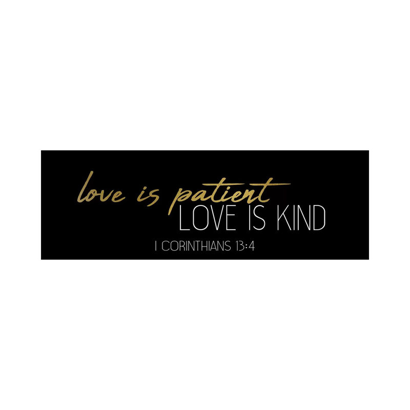 Love Is Panel by Kimberly Allen - Wrapped Canvas Panoramic Print, 30.48 cm H x 91.44 cm W