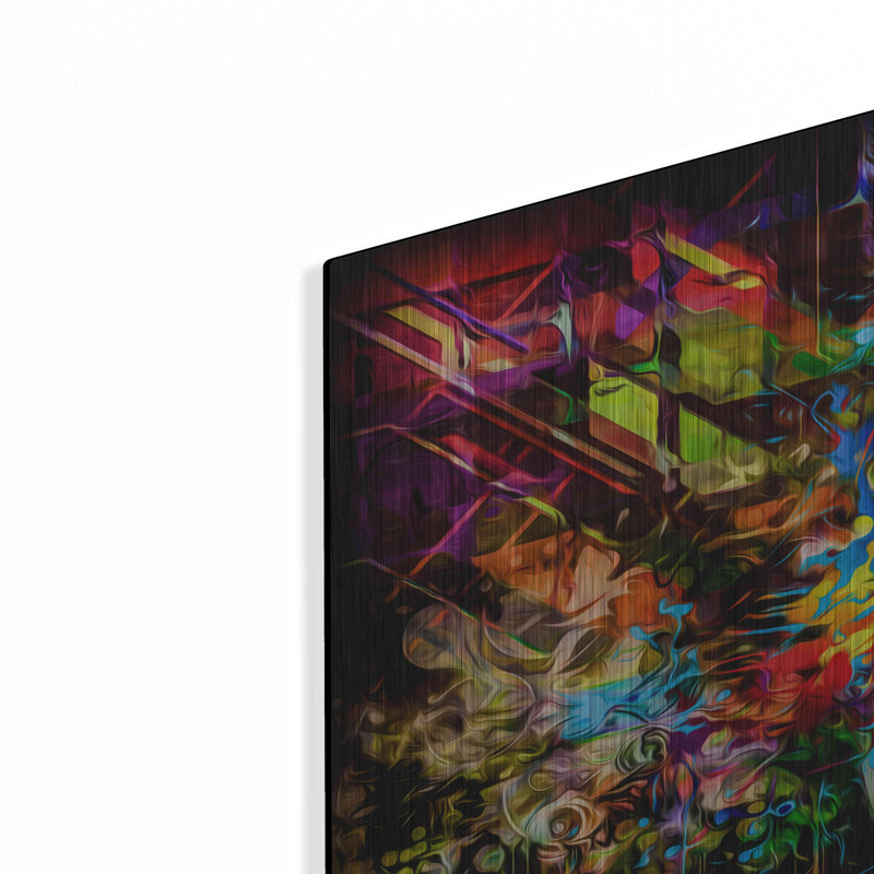 «The Effect», art mural en métal, H 24 po x l 48 po x P 0,2 po