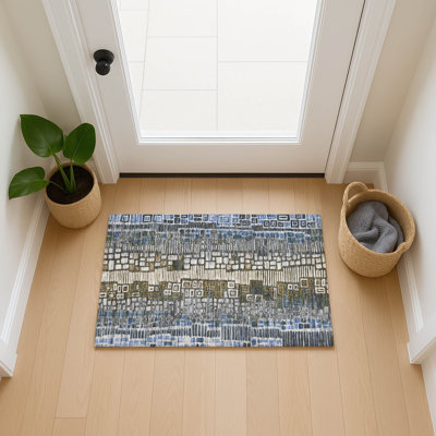 Machine Washable Indoor/Outdoor Jenning ACN2268 Geometric Rug