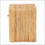 Table de chevet bohémienne en rotin naturel à 1 tiroir avec tablette ouverte, parfaite pour le rangement et le décor élégant d'une chambre à coucher.