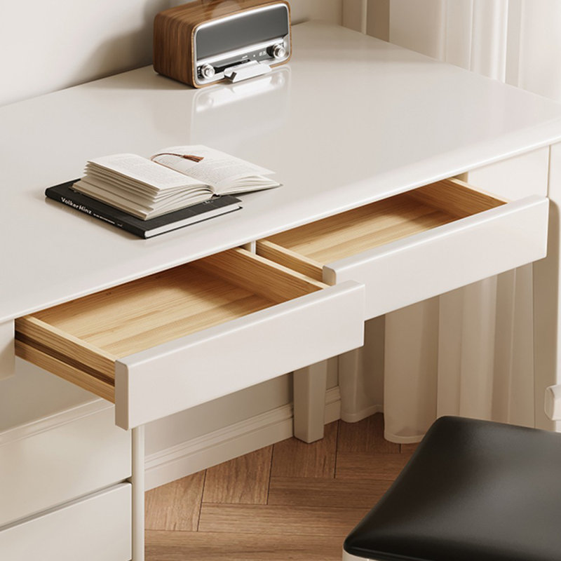 Bureaux rectangulaires en bois massif, H 29,53 po x l 47,24 po x P 23,62 po, Blanc