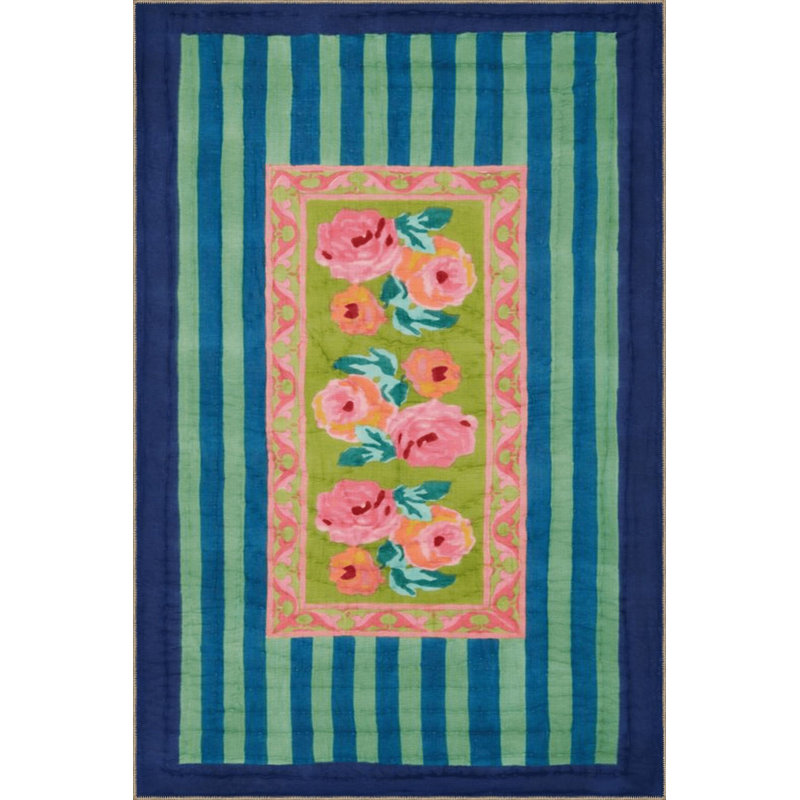 Tapis multicolore à rayures géométriques mélangées à motif géométrique moderne et lavable à la machine, Carré 3 pi 3 po