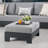 Hoyt 92.52" Outdoor Aluminum Sofa with Optional 27.56" Versatile Ottoman-126671364-126671365