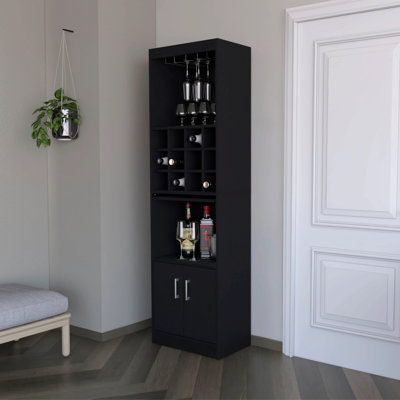 Bar avec rangement pour bouteilles de vin