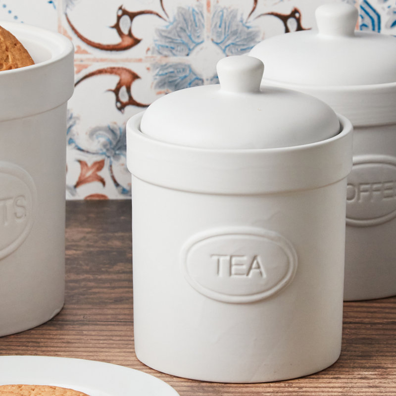 Tea Canister, White