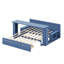 Lit de jour avec bureau amovible, tiroirs de rangement et table d'appoint hydraulique-121457797-121457793