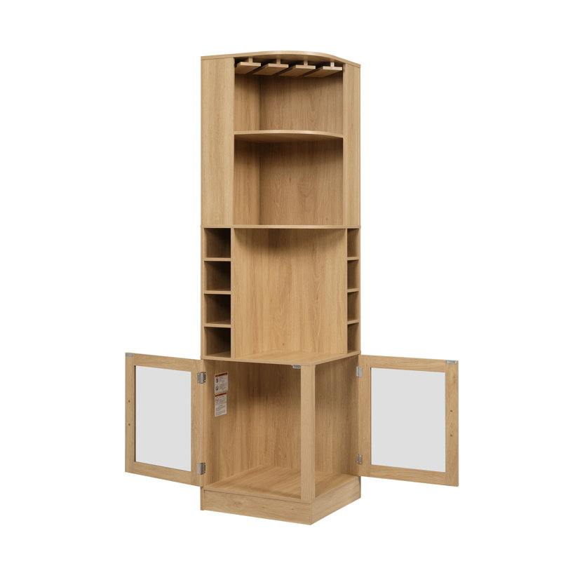 18.5 " L Bar Cabinet, Naturel