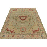 Distressed Homage Hand Knotted Wool Geometric Area Rug