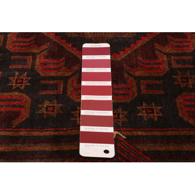 Tapis rouge Teimani 3 pi 11 po x 6 pi 11 po