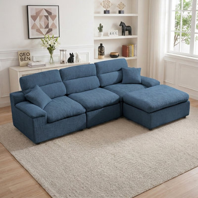 Mid Century Modern Loveseat, Upholstered Couch for Living Room, Bedroom, Apartment, Small Space, Office