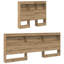  Storage Headboard With Shelf 90 Cm Engineered Wood-1281654073-1281654075