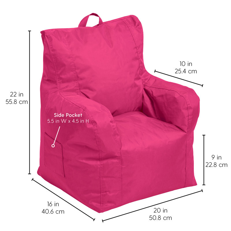 Petit fauteuil à billes Cali, Nylon framboise