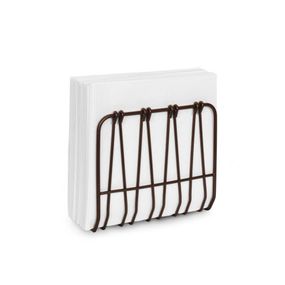 Aneissa Metal No Mounting / Installation Required Napkin Holder
