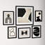 Neutral Shapes  - set of 6  by 1x Studio, Urban Road Framed Wall Art Prints-61825531-61825530