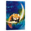 « red panda moon », peinture sur toile tendue-20928440-73199344-73199345