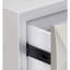 Armoire Kd Legs en argent avec tiroir lisse et rangement avec finition champagne et plateau à bijoux
