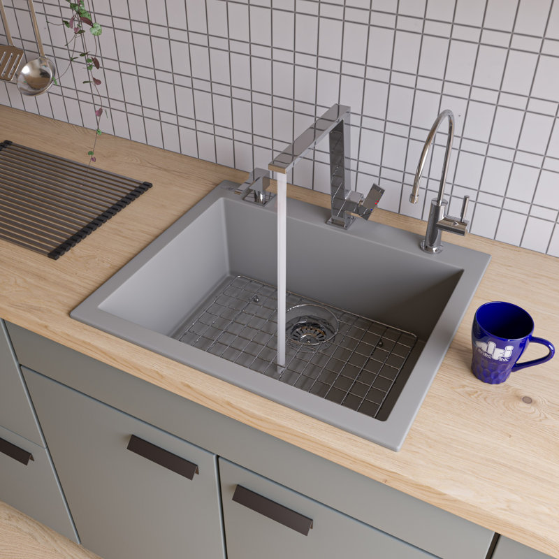 Grille d’évier en acier inoxydable 17 po x 12 po